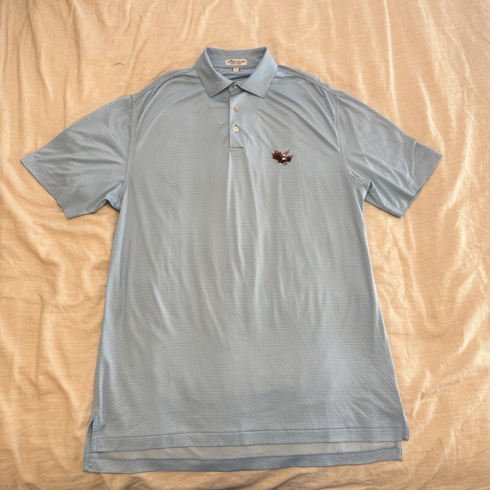 Peter Millar Summer Comfort Shirt Men's M/L Blue Dragonfly‎ Print AOP Polo Golf